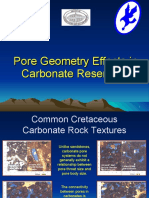 Pore Geometry Effects in Carbonate Reservoirs