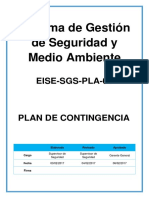 EISE SGS PLA 01 - Plan de Contingencia