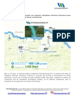 Petroamazonas EP Firma Acuerdo Con Empresa Colombiana Amerisur Resources Para Transporte de Producción Por Líneas Ecuatorianas 12-6-151