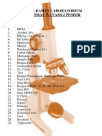 Bahan - Bahan Laboratorium Puskesmas Wayamli Pesisir