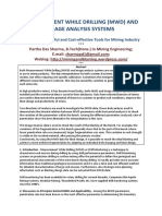 Measurement While Drilling _mwd_ and Image Analysis Systems Today’s Most Useful and Cost-effective Tools for Mining Industry