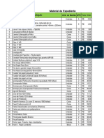 Materiais Lista 1