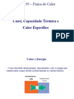 Física do Calor: Calor, Capacidade Térmica e Calor Específico