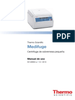 Medifuge Centrifuge Manual 50148662 A ES