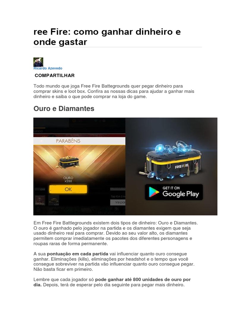 Free Fire: Battlegrounds - Dicas para iniciantes