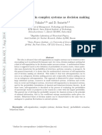 Self-Organization in Complex Systems As Decision Making V.I. Yukalov and D. Sornette