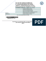 Facultad de Ciencias Médicas: Etapa 1: Evaluación Inicial Del Sílabo