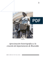 Aproximación Historiográfica a La Creación Del Departamento de Risarlada PDF