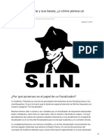 Auditoria Tributaria y Sus Bases o Cómo Piensa Un Fiscalizador