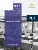 Rapport de La Commission Devaluation Des Politiques Publiques Sur La Medecine Scolaire N 8818 2018 Session Budgeta