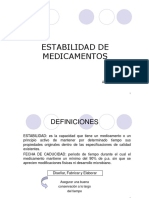 Estabilidad Medicamentos