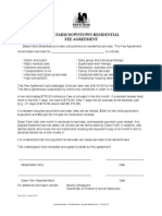 Residential Treatment Fee Agreement - Downtown