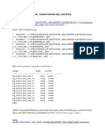 ORA-00257 Archiver Error Issue - Connect Internal Only, Until Freed.