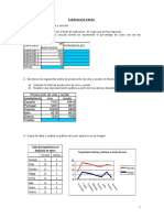 Ejercicios Excel para gráficos y porcentajes