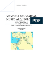 Memoria Del Viaje Al Museo Arqueológico Nacional