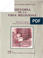 Jesús Alvarez Gómez - Historia de La Vida Religiosa - Volumen 1 - Desde Los Orígines Hasta La Reforma Cluniacense PDF