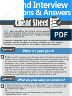 Second Interview Cheat Sheet PDF