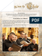 Fall 2018 Newsletter Patrons of Sacred Music