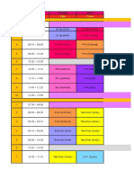 Class Schedule and Teacher Assignments