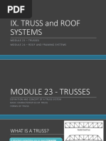 Truss and Roof Systems