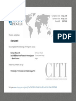 Citi Certificate