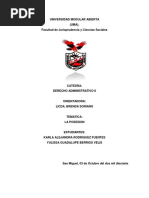 LA POSESION - D° Administrativo
