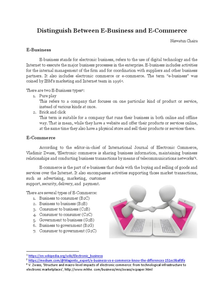 E-Business vs. E-Commerce Explained | PDF | Electronic Business | E ...
