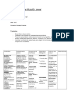 Planificación Anual 4ºA 2017