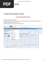 How To Create Receivable Invoice - Oracle Apps