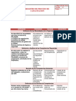 Lep-R-71124 Registro de Proceso de Capacitacion