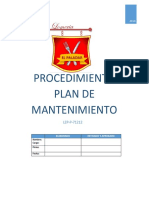 Lep-p-71212 Procedimiento Del Plan de Mantenimiento