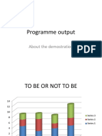 Programme Output: About The Demostration
