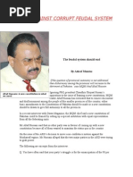 Mqm Against Corrupt Feudal System
