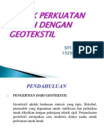 Teknik Perkuatan Tanah Dengan Geotekstil Aca