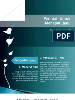 Perintah Untuk Menepati Janji