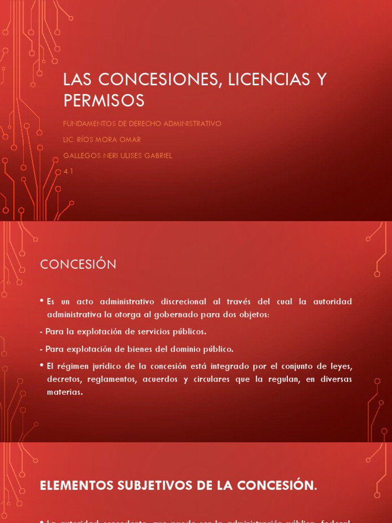 Concesiones, Licencias y Permisos Administrativos | PDF | Condominio ...