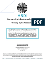 HBDI Assessment Form
