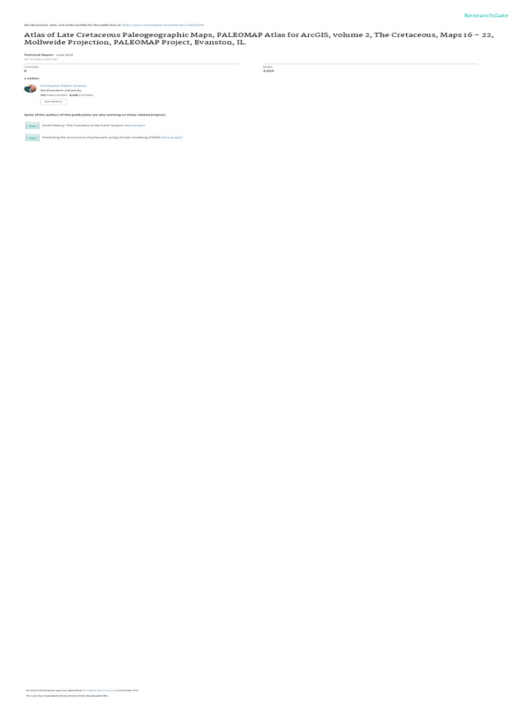 Atlas Of Late Cretaceous Paleogeographic Maps Pdf