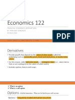 Economics 122: Financial Economi Cs (De Rivati Ves) M. Debuque - G Onz Ales AY2014 - 201 5