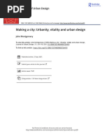 John Montgomery - Making A City Urbanity Vitality and Urban Design