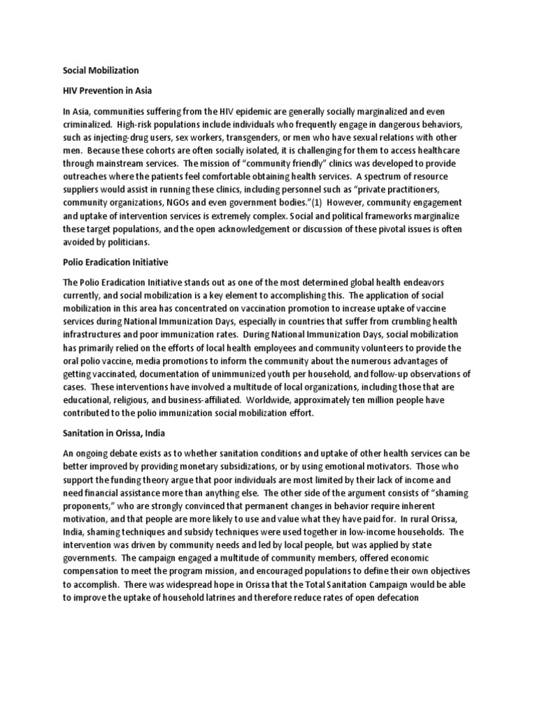 Social Mobilization Examples Public Sphere Politics