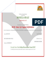 Attestato IRC-COM Esecutore BLSD - Basic Life Support Defibrillation Corso Di Rianimazione Cardiopolmonare Ed Utilizzo Del Defibrillatore Semiautomatico Per Tutte Le Fasce Di Età Per Personale LAICO