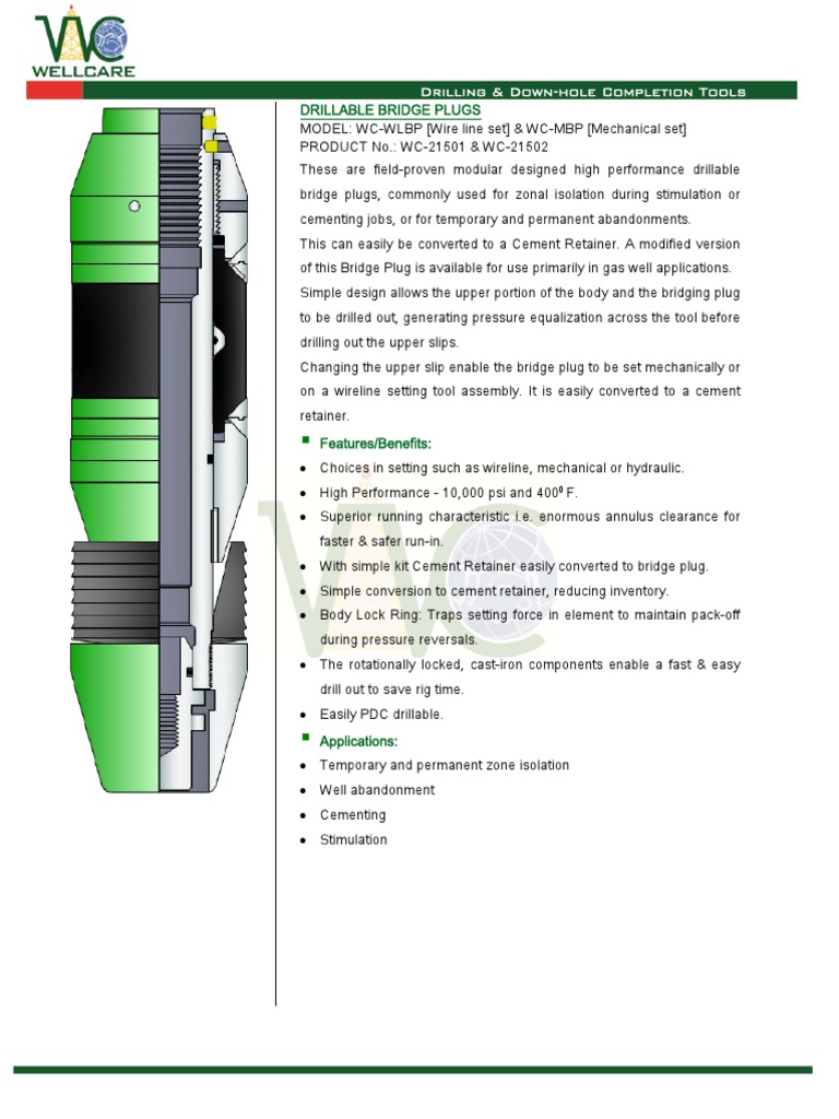 2 Bridge Plugs | PDF | Civil Engineering | Manufactured Goods