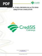 Manual Para Homologação Dos Arquivos e Boletos Credisis