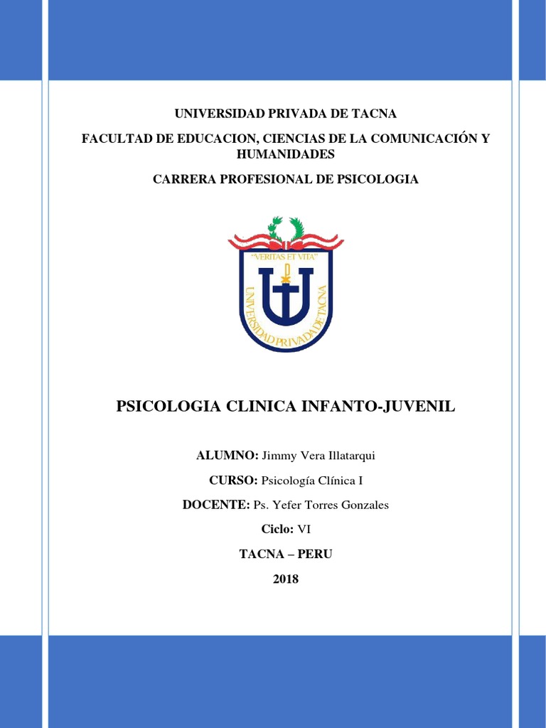 Psicologia Clinica InfantoJuvenil PDF Ansiedad Trastorno de pánico