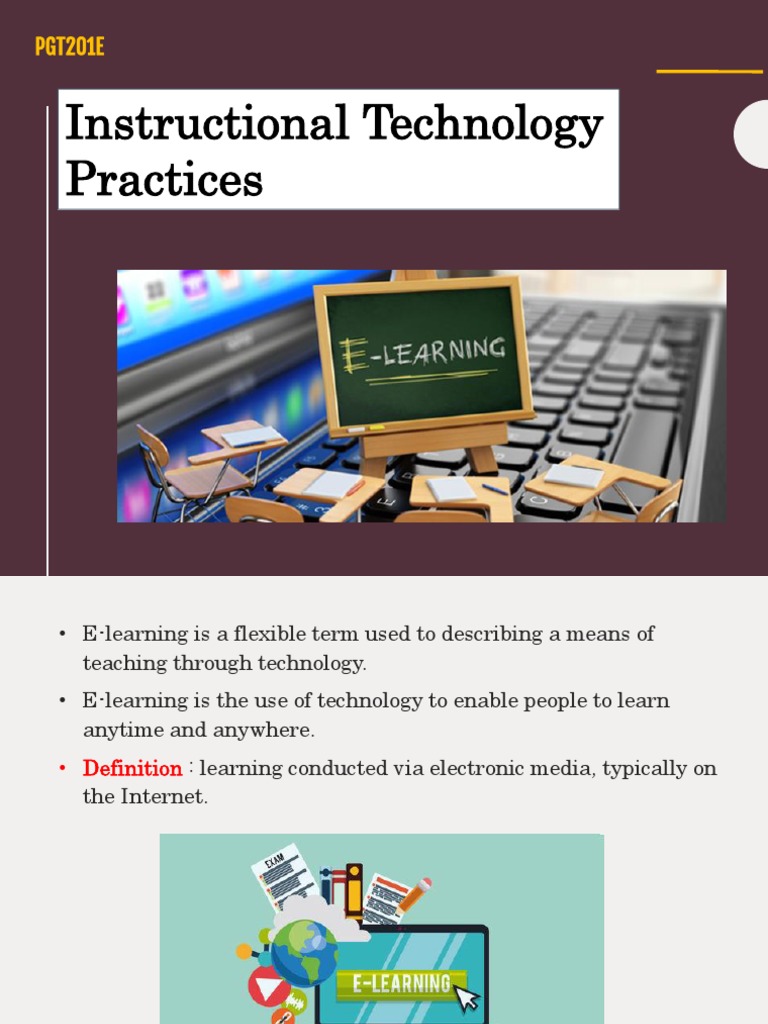 E-Learning Practices & Principles | PDF | Educational Technology ...