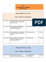 Parallel Session 28 Nov 2018