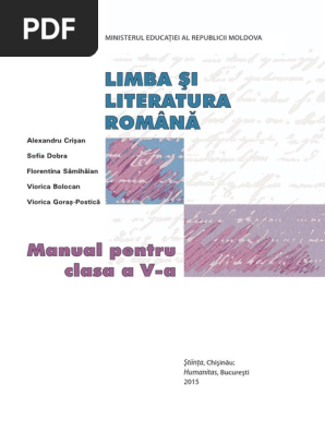 V Limba Si Literatura Romana