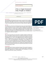 A Trial of Sugar-Free or Sugar-Sweetened Beverages and Body Weight in Children