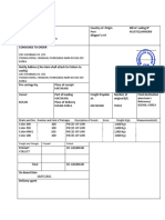 Bill of Lading Export Peru Korea